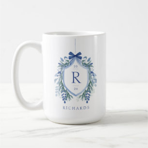 Vattenfärgsfilter Mistletoe Vapensköld Monogram Kaffemugg