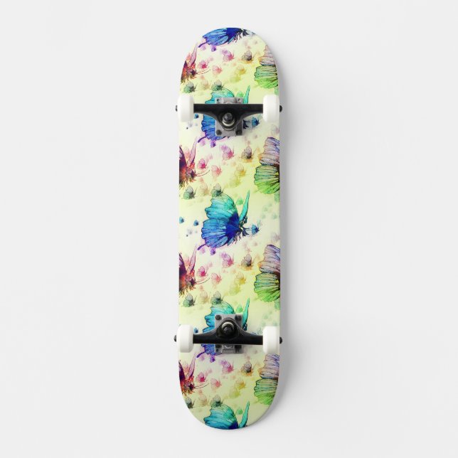 Vattenfärgsfilter Skateboard (Framsida)