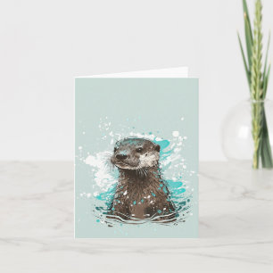 Vattenfärgsfisk, Otter Anteckningskort