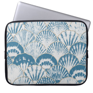 Vattenfärgsfisk, snäcka japansk vinkar, sömlös pan laptop fodral