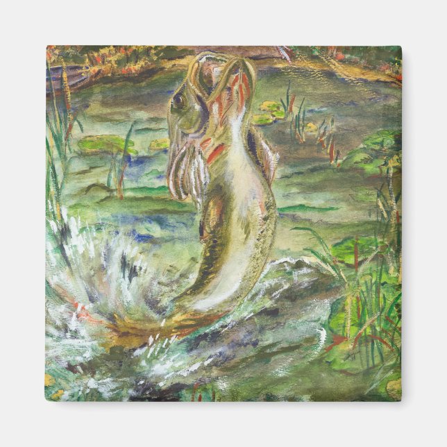 Vattenfärgsfiskart Art Magnet (Framsidan)