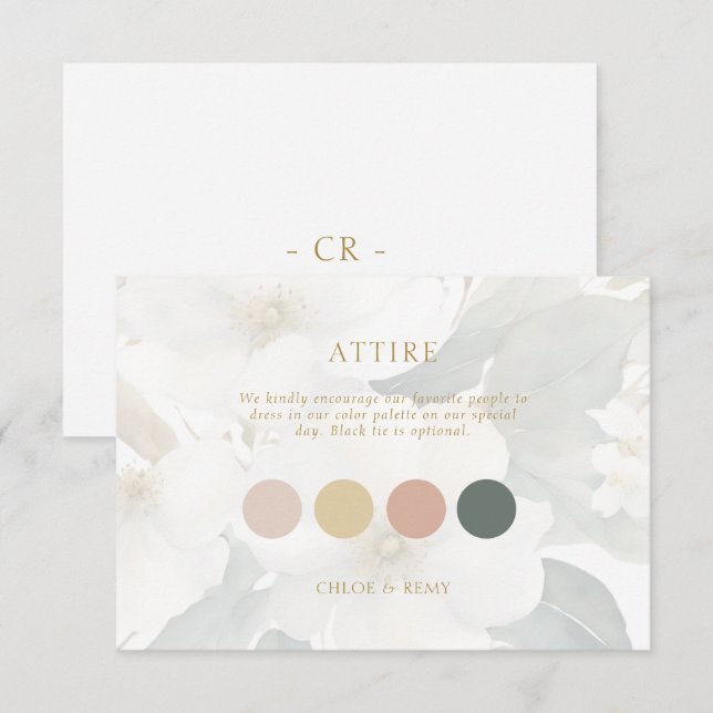 Vattenfärgsfiskekort för pastellatdäcket Bröllop OSA Kort (Fram/baksida)