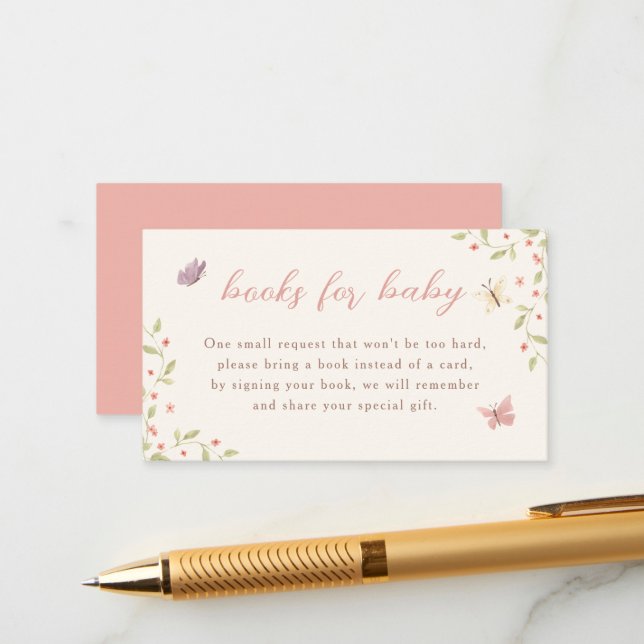 Vattenfärgsfjäder, babyskor Bokar för Baby Tilläggskort (Fram/Back In Situ)