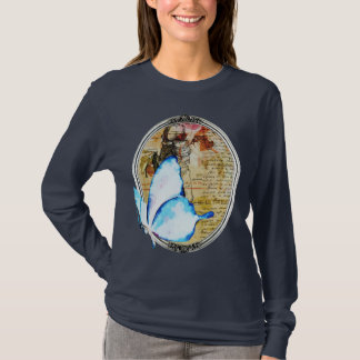 Vattenfärgsfjäril och Ram T Shirt