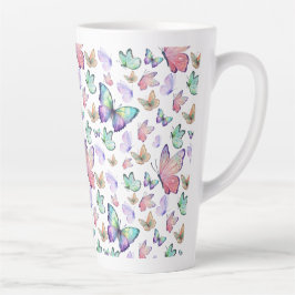 Vattenfärgsfjärilar Sömlösa Mönster