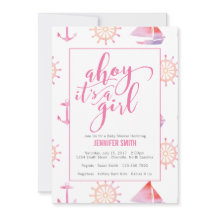 Vattenfärgsflickbarnsskor för Nautical Girl