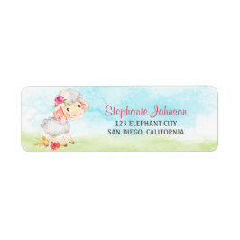Vattenfärgsflickfåruppfödare Returadress Etikett