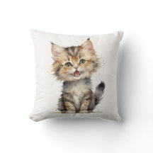 Vattenfärgsflikby Kitten