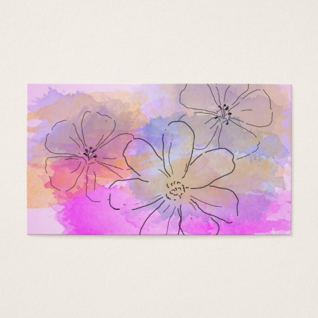 VattenfärgsFLOMFantasy Visitkort (Framsidan)