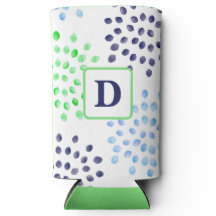 Vattenfärgsflottan Grönt Blue Morsa Flower Monogra