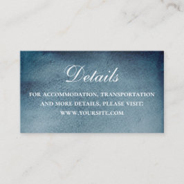 Vattenfärgsflottans bröllop. Blådetaljer Tilläggskort