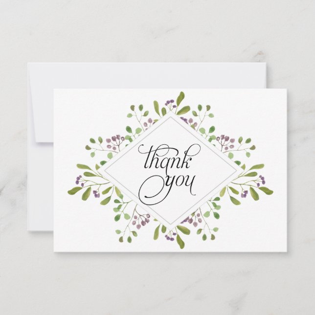 Vattenfärgsflytande Tack (Framsida)