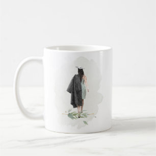 VattenfärgsFoliage Grad Girl Inspirational Quote Kaffemugg