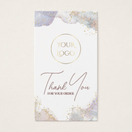 Vattenfärgsformerna glitter infogar paket visitkort