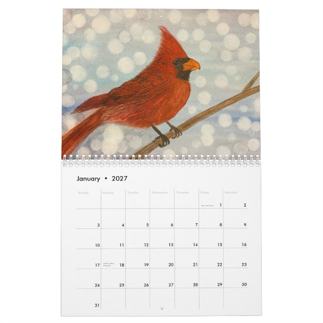 Vattenfärgsformgivning Säsong Kalender (Jan 2027)