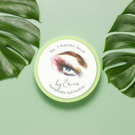 Vattenfärgsförpackning Öga Painting Makeup Eyeshad Runt Klistermärke