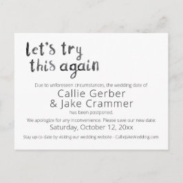 Vattenfärgsförsök igen Uppskjutet vykort i Bröllop