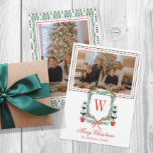 Vattenfärgsfoto Monogram jul - topp-Vapensköld