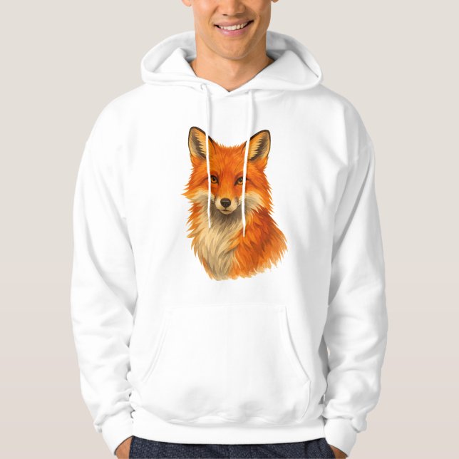 Vattenfärgsfox | hoodie (Framsida)
