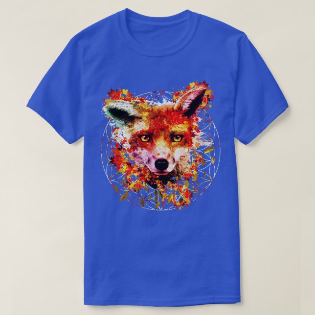 Vattenfärgsfox T Shirt (Design framsida)