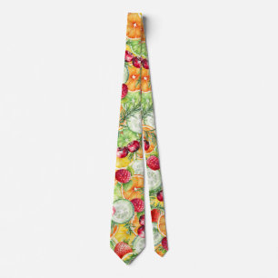 Vattenfärgsfrukt, sommarfrukt slips