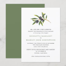 Vattenfärgsfruktträdgård| Bröllop