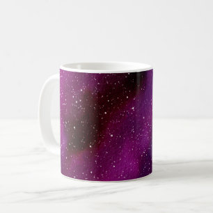 VattenfärgsGalaxies lila rosa Kaffemugg