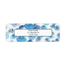 Vattenfärgsgelyfish-Returetiketter Returadress Etikett