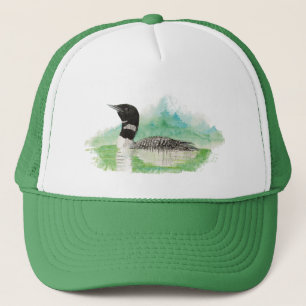 Vattenfärgsgemensam Loon Bird Wildlife Nature Art Keps
