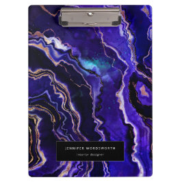 Vattenfärgsgeode Modern Professionell Lila Agate