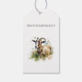 Vattenfärgsgoat, skum av anpassningsbar presentetikett