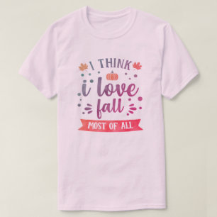 Vattenfärgsgrad Ombre I Kärlek faller mest av allt T Shirt