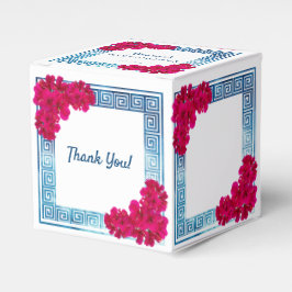 Vattenfärgsgrecian Elegance + Rosa Baby Shower Presentaskar