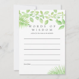 Vattenfärgsgrey Baby Shower Adress för Mor Rådkort