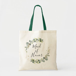 vattenfärgsgrey maid of honor tobag tygkasse