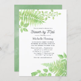 Vattenfärgsgrön Möhippa efter post Inbjudningar