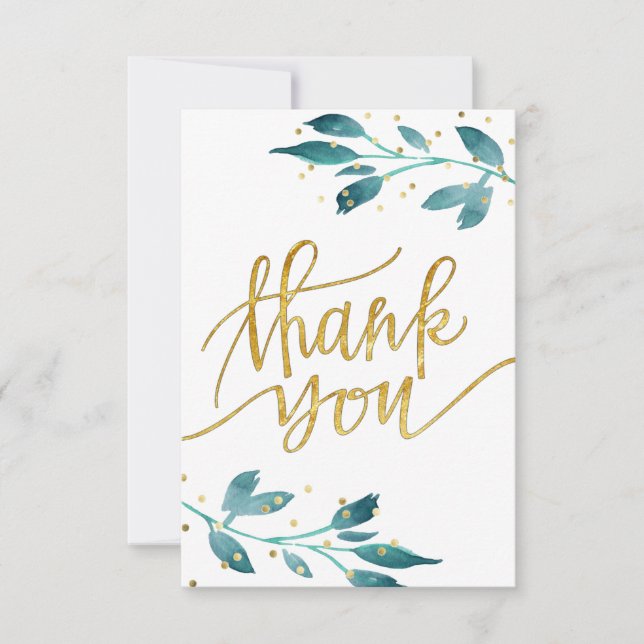 vattenfärgsgrön tack (Framsida)