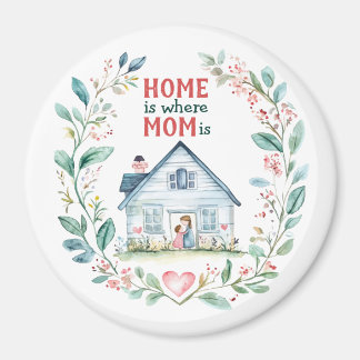 Vattenfärgshem är där Mamma ligger Magnet