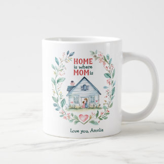 Vattenfärgshemmet är där Mamma är anpassat namn Jumbo Mugg