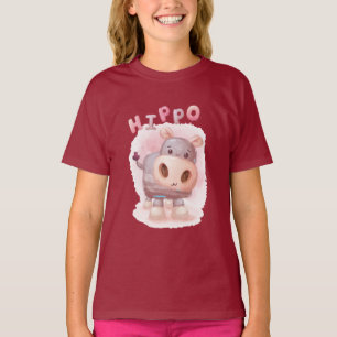 vattenfärgshippo-poster t shirt