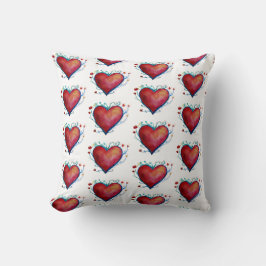 Vattenfärgshjärdar Throw Cushion Kudde