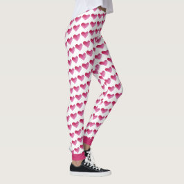 Vattenfärgshjärrar Mönster Leggings