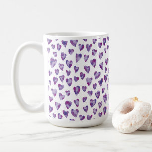 Vattenfärgshjärta Kaffemugg