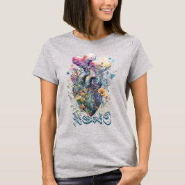 Vattenfärgshjärta T Shirt