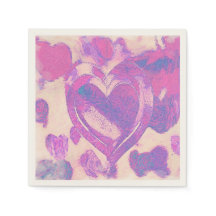 Vattenfärgshjärtan