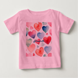 Vattenfärgshjärtan T Shirt