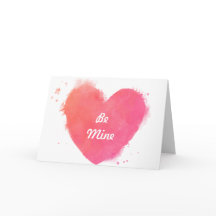 Vattenfärgshjärthjärtans dag