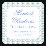 Vattenfärgshjul Garland Bedford Stockings Fyrkantigt Klistermärke<br><div class="desc">Vattenfärgsfären Garland Bedford Stockings Square Sticker. Denna vackra julklapp har vattenfärgade julgranar med vita bogar och Bedford-besättningar. Det är perfekt om man är tittar för klassiska,  sydliga,  mormeniska julklistermärken. Meddelande mig om du behöver justera eller matcha objekt:)</div>