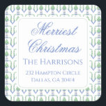 Vattenfärgshjul Garland Bedford Stockings Fyrkantigt Klistermärke<br><div class="desc">Vattenfärgsfären Garland Bedford Stockings Square Sticker. Denna vackra julklapp har vattenfärgade julgranar med vita bogar och Bedford-besättningar. Det är perfekt om man är tittar för klassiska,  sydliga,  mormeniska julklistermärken. Meddelande mig om du behöver justera eller matcha objekt:)</div>