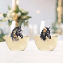 Vattenfärgshögtalare med Blommigt vågor